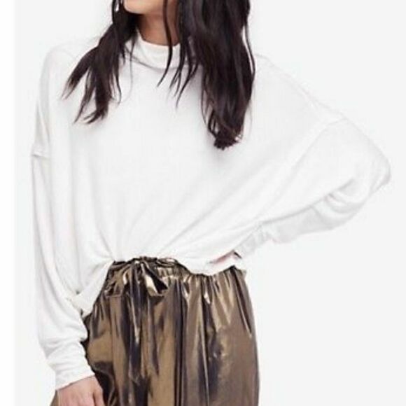 Free people Almeda slouchy turtleneck pullover - Picture 1 of 6